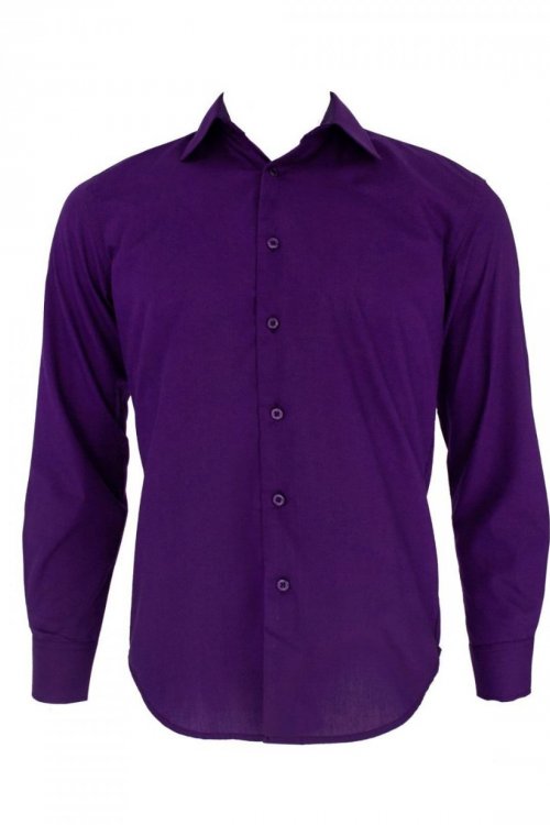 Camisa Dilomon Slim Fit Mista Roxa