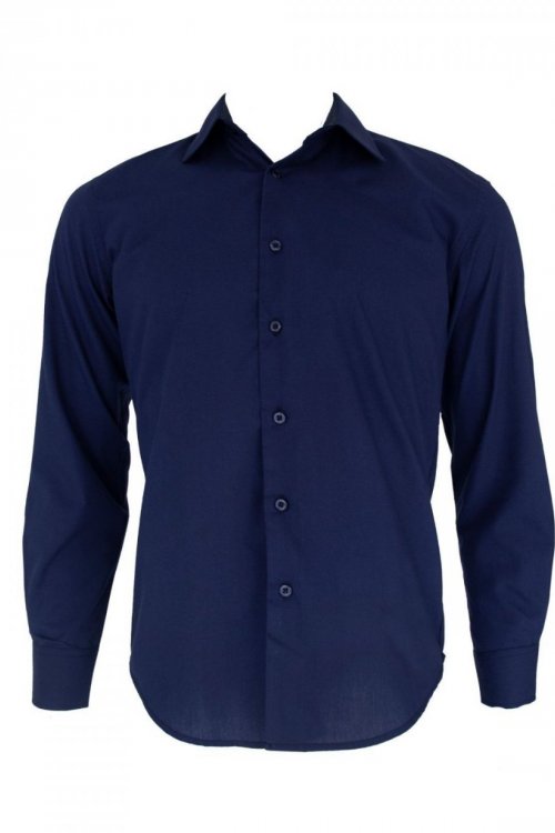 Camisa Dilomon Slim Fit Mista Azul Marinho