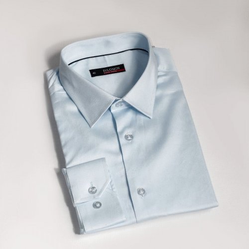 Camisa Dilomon Algodão Azul Claro com Elastano