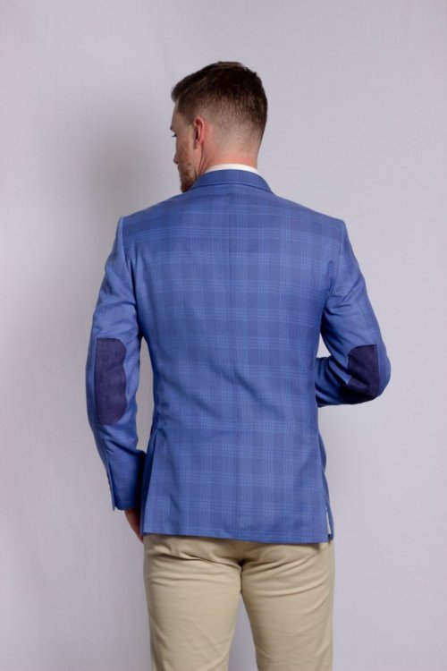 Blazer Raffer Príncipe de Galês Azul