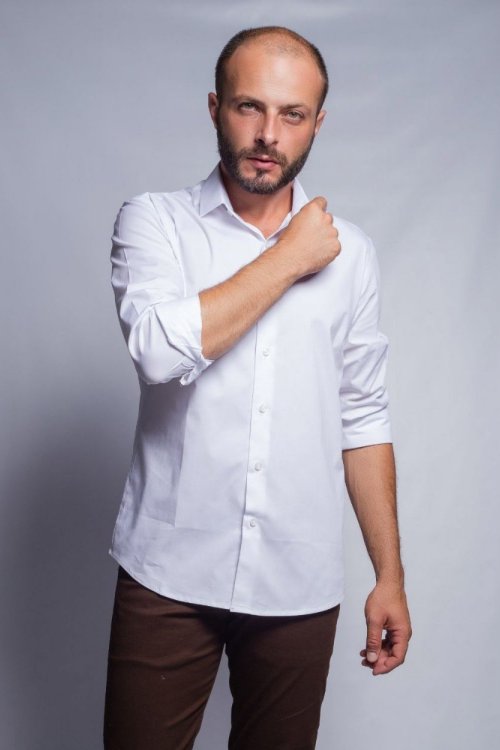 Camisa B. Elastano Branca