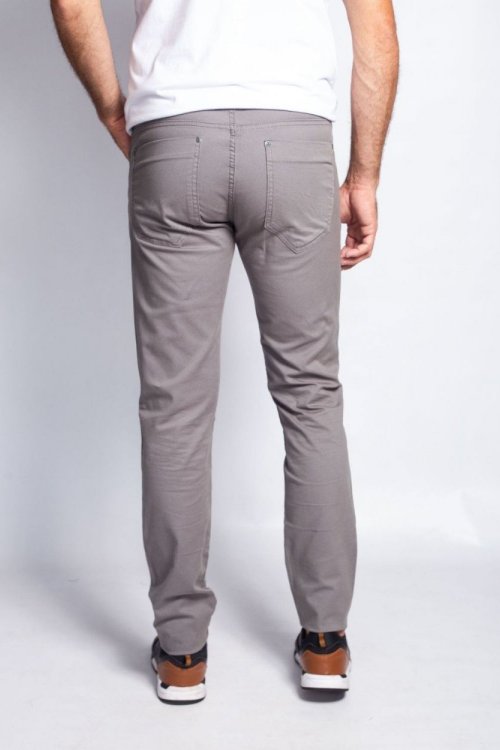 Calça de Sarja Slim Specific Cinza