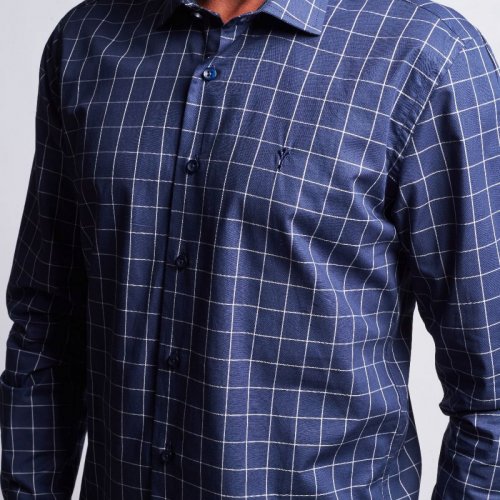 Camisa Indiccatto Marinho Quadriculado