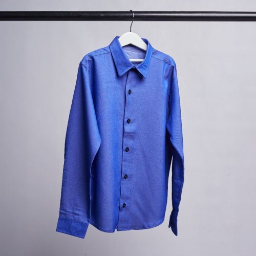 Camisa Tencel  Infantil Azul Bic