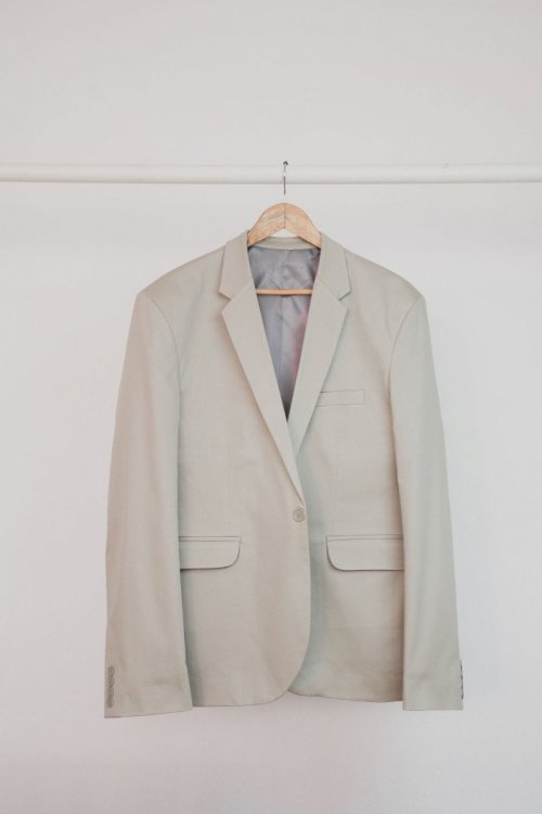 Blazer de Sarja Caqui