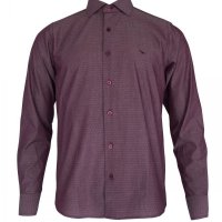 Camisa Yacht Slim Fit Poá Vinho