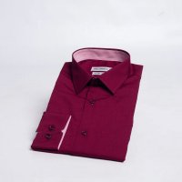 Camisa Dilomon Slim Fit Mista Marsala