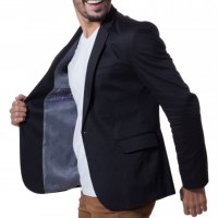 Blazer de Sarja Preto