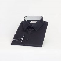 Camisa Dilomon Slim Fit Algodão  Preta