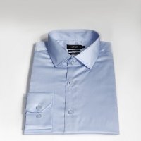 Camisa Arrow Slim Fit Algodão Fio 60 Azul Claro