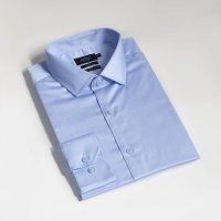 Camisa Arrow Slim Fit Algodão Fio 60 Azul Claro