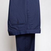 Calça Alfaiataria Poliviscose Azul Carbono