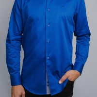 Camisa Dilomon Slim Fit Algodão Azul Bic