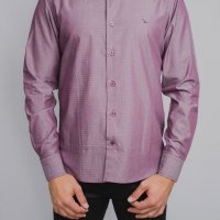 Camisa Yacht Slim Fit Poá Vinho