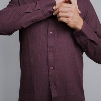 Camisa Yacht Slim Fit Marsala