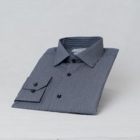 Camisa Raffer Slim Fit Azul  Escuro Listras