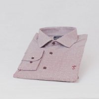 Camisa Arrow Comfort Fio 50 Marsala Listra