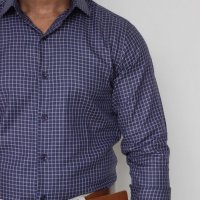 Camisa Raffer Slim Fit Azul Marinho