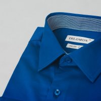 Camisa Dilomon Slim Fit Algodão Azul Bic