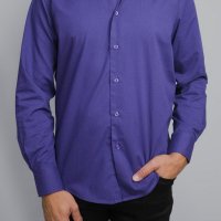 Camisa Dilomon Slim Fit Mista Roxa