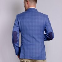 Blazer Raffer Príncipe de Galês Azul