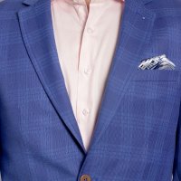 Blazer Raffer Príncipe de Galês Azul