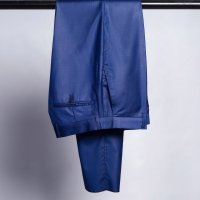 Calça Alfaiataria Poliviscose Azul Royal Noivo