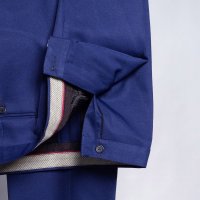 Calça Alfaiataria Gabardine Azul Noivo