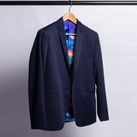 Blazer Raffer Elastano Azul Marinho