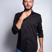 Camisa B. Elastano Preta