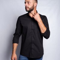 Camisa B. Elastano Preta