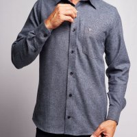  Camisa MV Flanelada Cinza Escuro