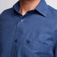  Camisa MV Flanelada Azul Marinho