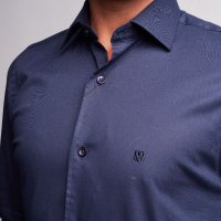 Camisa MV Com Elastano Azul Marinho