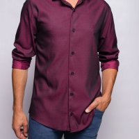 Camisa Tencel Marsala