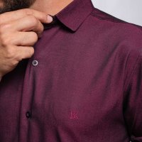 Camisa Tencel Marsala