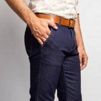 Calça Jeans Escura Specific Bolso Faca