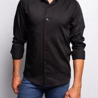 Camisa Tencel Preta