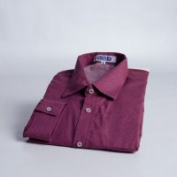 Camisa Zuza Plus Size 100% Algodão Marsala Detalhes