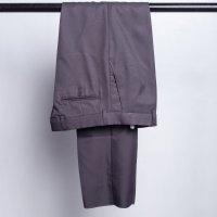 Calça Alfaiataria Gabardine Cinza Escuro