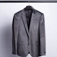 Blazer de Veludo Raffer Cinza