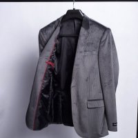 Blazer de Veludo Raffer Cinza