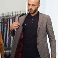 Blazer de Linho SIV Slim Marrom