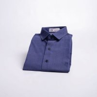 Camisa Tencel Azul Jeans