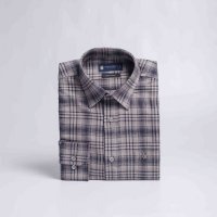 Camisa Compreterno Flanelada Xadrez Cinza