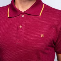 Camisa Polo Pierro Marsala Poá