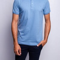 Camisa Polo Pierro Azul Céu Poá