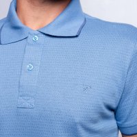 Camisa Polo Pierro Azul Céu Poá