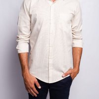 Camisa Falad Comfort Areia Mescla