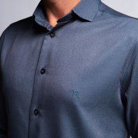  Camisa Tencel Petróleo